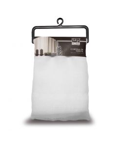 Cortina Tergal Blanco con Dobladillo 4 pzas