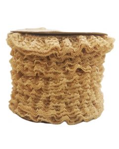 Encaje Valenciano Plisado #2 G165418 Beige 3 Cm