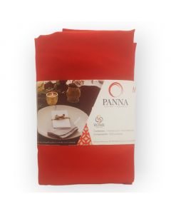 Mantel Decorativo Redondo Tergal Liso Rojo Liso