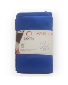 Mantel Decorativo Redondo Tergal Liso Azul Cobalto Liso
