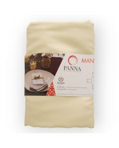 Mantel Decorativo Rectangular Tergal Liso Hueso Mediano