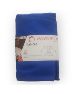 Mantel Decorativo Rectangular Tergal Liso Azul Cobalto Liso Mediano