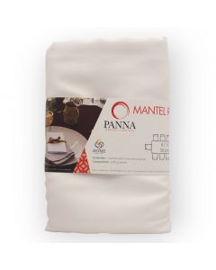 Mantel Decorativo Rectangular Tergal Liso Blanco Grande