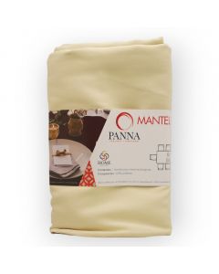 Mantel Decorativo Rectangular Tergal Liso Hueso Grande