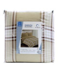 Edredón Individual Danesa color Café Beige