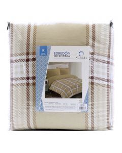 Edredón King Size Danesa color Café Beige