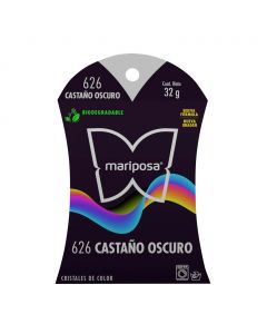 Colorante para telas Mariposa Cristales Castaño Claro No.626 de 32 g