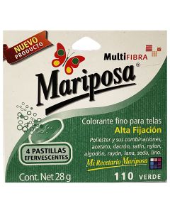 Colorante Para Ropa Mariposa Multifibra Negro 101 - Mariposa