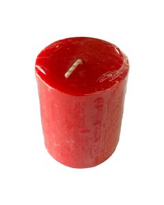 Cirio Cilíndrico Liso Rojo 5 X 6 cm
