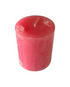 Cirio Cilíndrico Liso Rosa 5 X 6 cm
