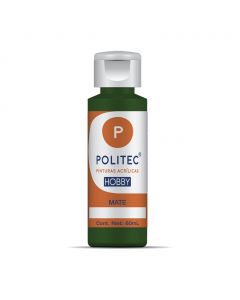 Pintura Acrílica Politec Verde Olivo de 60 ml