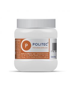 Pintura Acrílica Politec Blanco Titanio No.301 de 250 ml