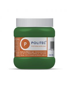 Pintura Acrílica Politec Verde Claro No.312 de 250 ml