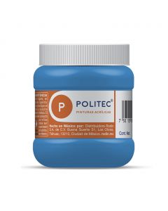 Pintura Acrílica Politec Azul Celeste No.313 de 250 ml