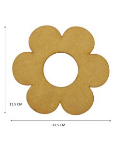 Figuras De Mdf Natural Flor Margarita Ch