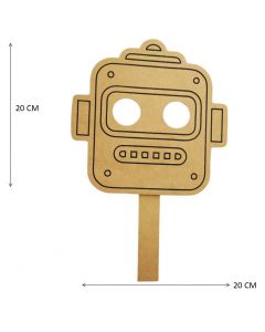 Máscaras Mdf Natural Robot