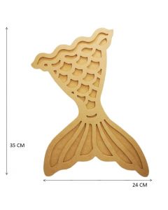 Figuras De Mdf Natural Cola De Sirena Geometrico Gde