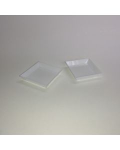 Plato de Plástico Cuadrado Blanco