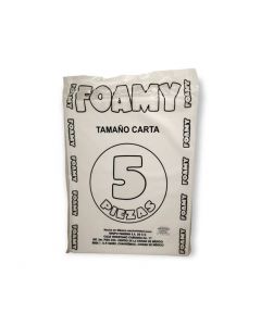 Foami liso tamaño carta Blanco