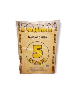 Foami liso tamaño carta Amarillo Mango