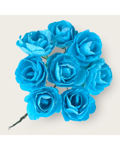 Rosa de Papel Grande Azul Mod.LMA1130