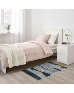 Tapete Decorativo Tianjin #6 Plata Waves Mediano
