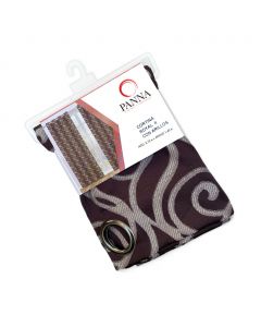 Cortina Decorativa Royal II Moderno Chocolate