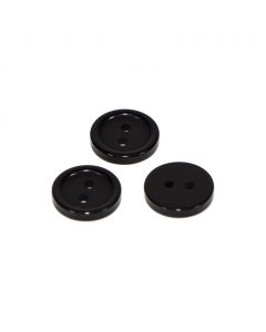 Botón Para Costura Y Manualidades Negro #18 11 mm Mod.5019