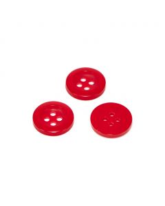 Botón Para Costura Y Manualidades Rojo #20 13 mm Mod.5070