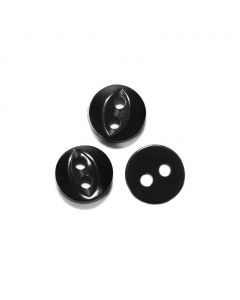 Botón Para Costura Y Manualidades Negro #18 11 mm Mod.15003