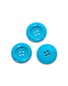 Botón Para Costura Y Manualidades Azul Turquesa #36 23 mm Mod.10225-36