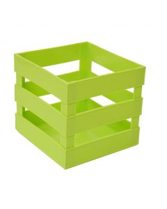 Huacal de Plástico Verde Limon 10X10