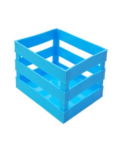 Huacal de Plástico Azul Turquesa 10X15