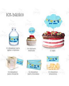 Kit Mesa De Dulces Soy Niño Tendedero Azul