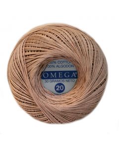 Hilo Crochet #20 color Beige Caja de 12 pzs