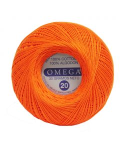 Hilo Crochet #20 color Naranja Caja de 12 pzs