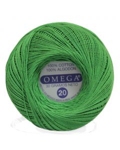 Hilo Crochet #20 color Verde Bandera Caja de 12 pzs