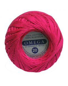 Hilo Crochet #20 color Fiusha Caja de 12 pzs