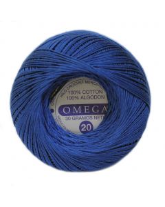 Hilo Crochet #20 color Azul Rey Caja de 12 pzs