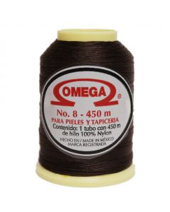 Hilo Nylon #8 color Café Obscuro Paquete de 12 pzs