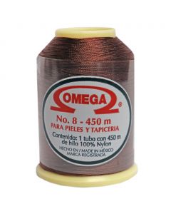 Hilo Nylon #8 color Moka Paquete de 12 pzs