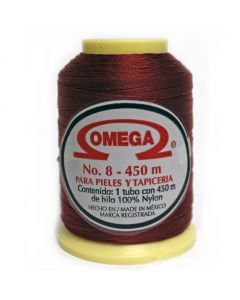 Hilo Nylon #8 color Vino Paquete de 12 pzs