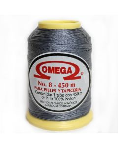 Hilo Nylon #8 color Gris Obscuro Paquete de 12 pzs