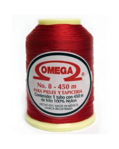 Hilo Nylon #8 color Rojo Paquete de 12 pzs