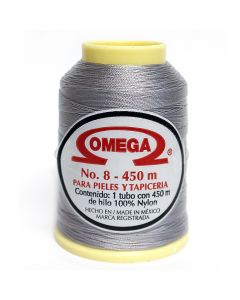 Hilo Nylon #8 color Gris Claro Paquete de 12 pzs