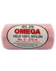 Hilo Nylon #5 color Rosa Niña Paquete de 6 pzs