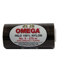 Hilo Nylon #5 color Negro Paquete de 6 pzs