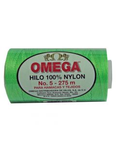 Hilo Nylon #5 color Verde Fosforecente Paquete de 6 pzs