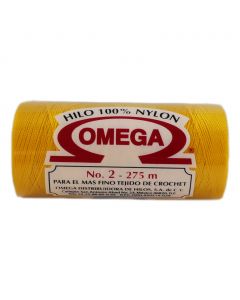 Hilo Nylon #2 color Amarillo Huevo Paq. con 12 pzs