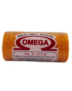 Hilo Nylon #2 color Amarillo Oro Paq. con 12 pzs